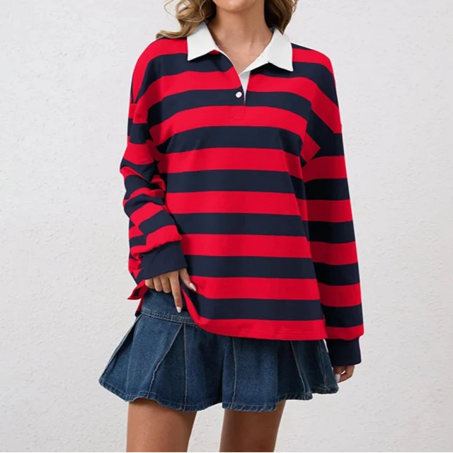 Sienna womens striped rugby shirt