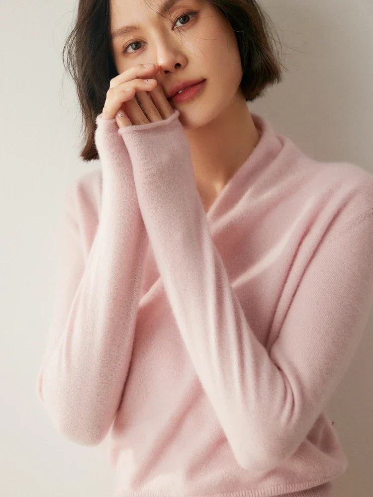 Ivy | Womens Wrap Sweater Long Sleeve Relaxed