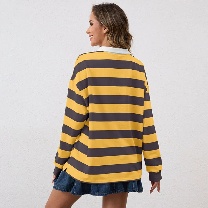 Sienna womens striped rugby shirt