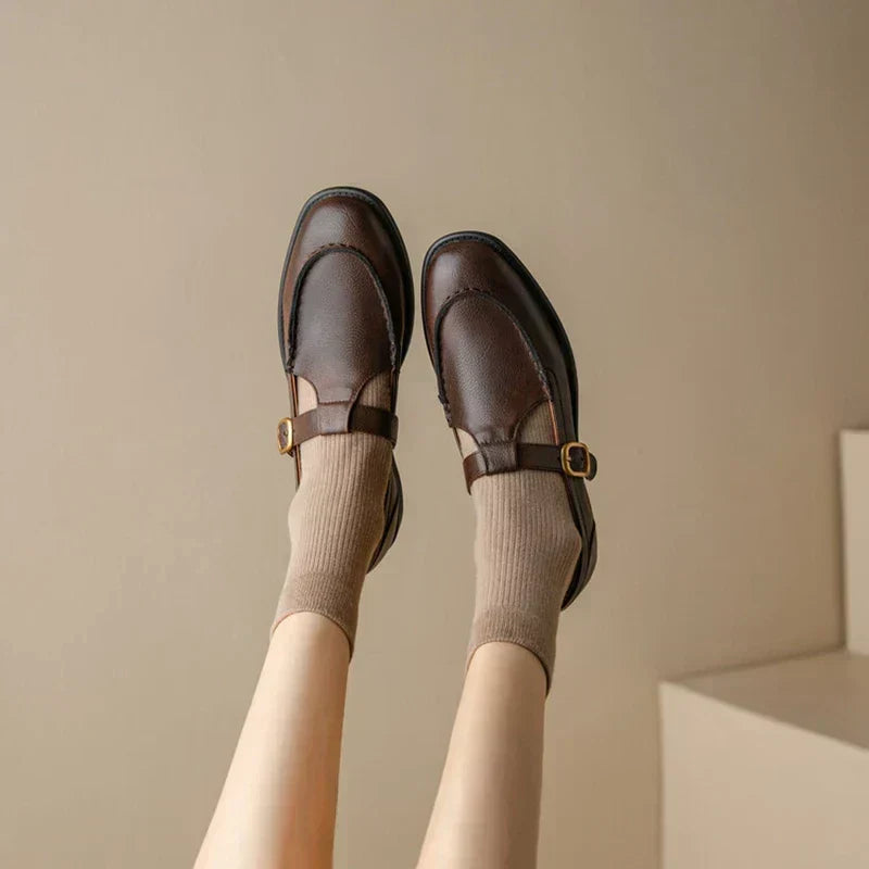Womens t-bar buckle Mary Jane shoes, view 2