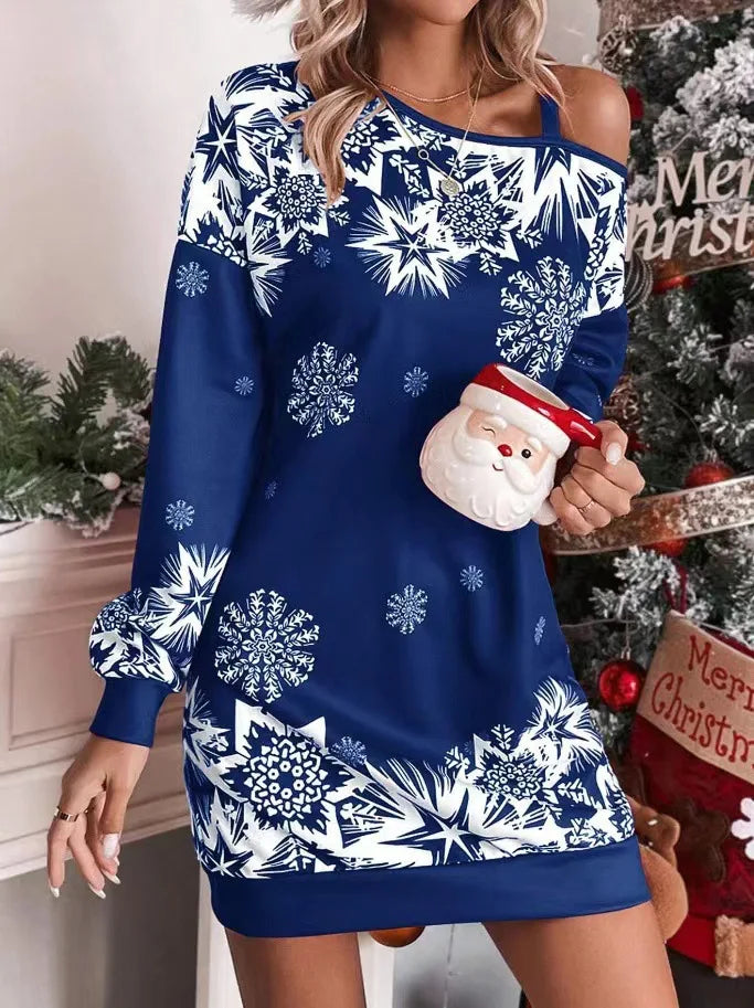 Diana | Off-Shoulder Christmas Mini Dress