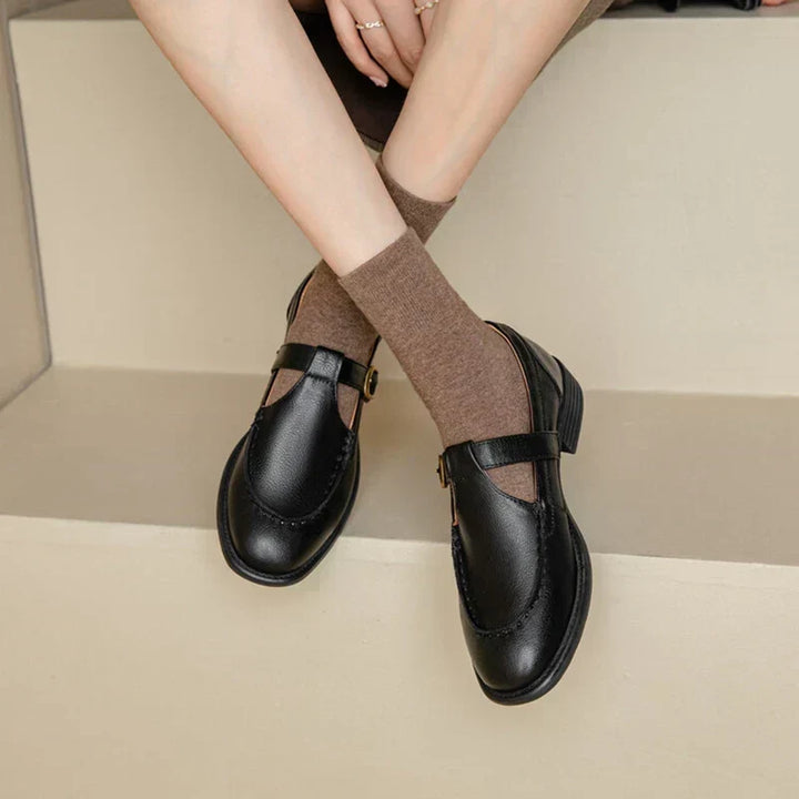 Womens t-bar buckle Mary Jane shoes, view 1