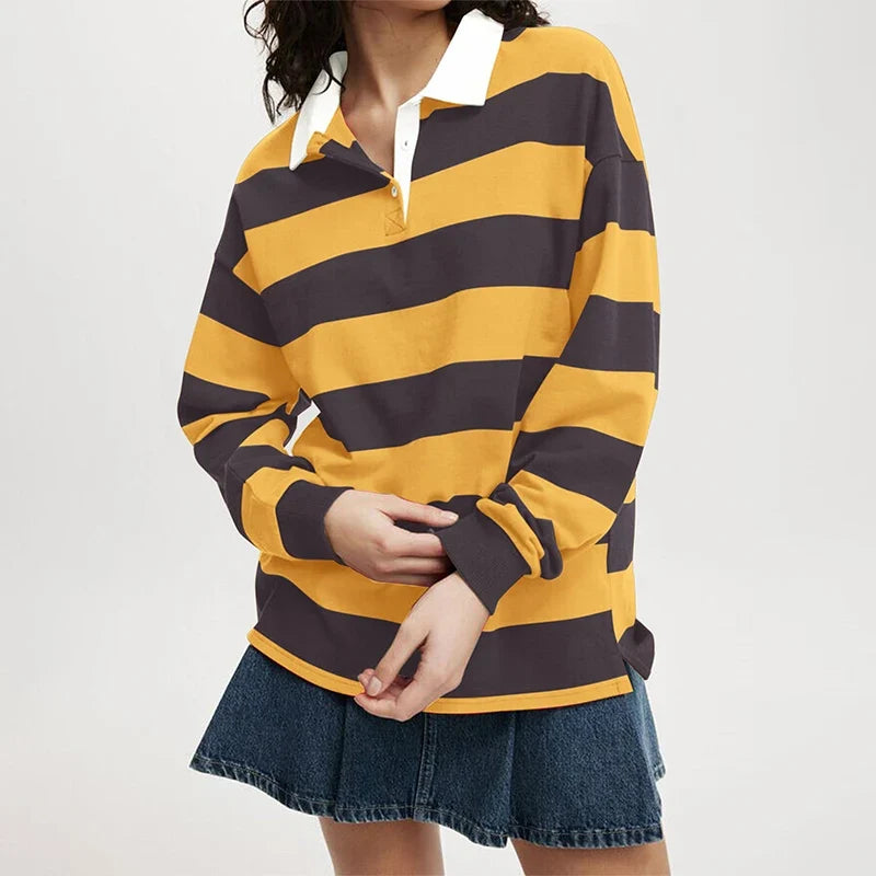 Sienna womens striped rugby shirt