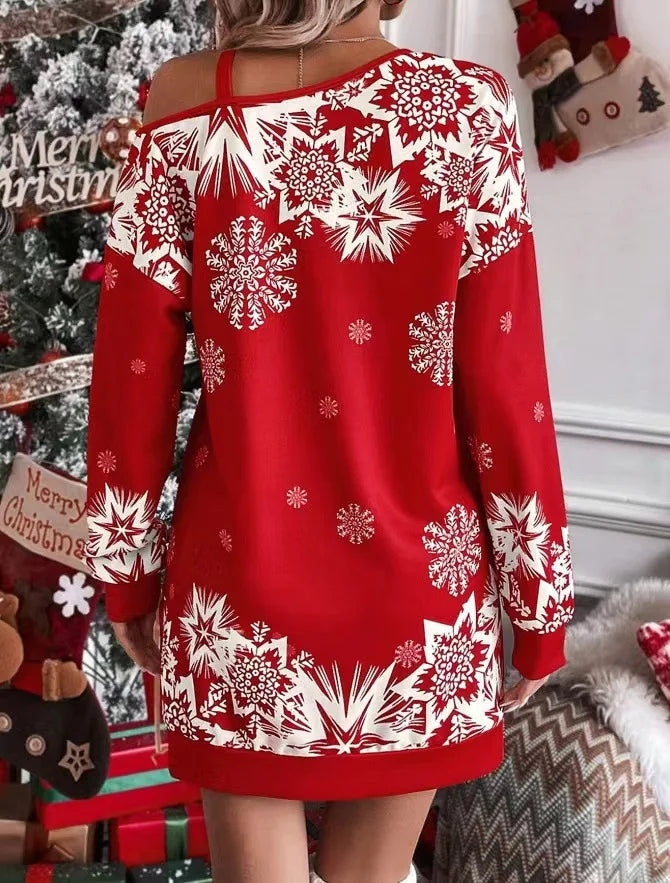 Diana | Off-Shoulder Christmas Mini Dress