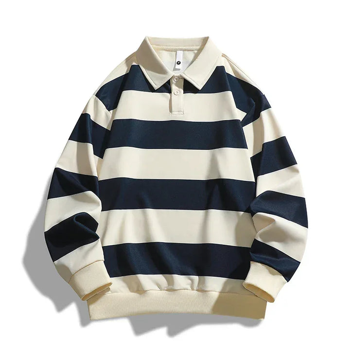Ocean striped rugby shirt