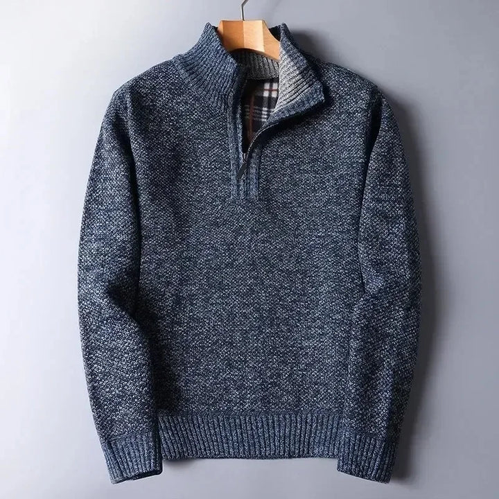 Reid mens quarter zip knit sweater