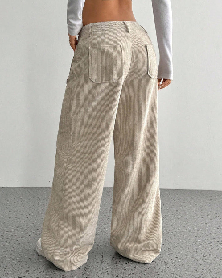 Bailey | Corduroy Pants Women High Waist Wide Leg