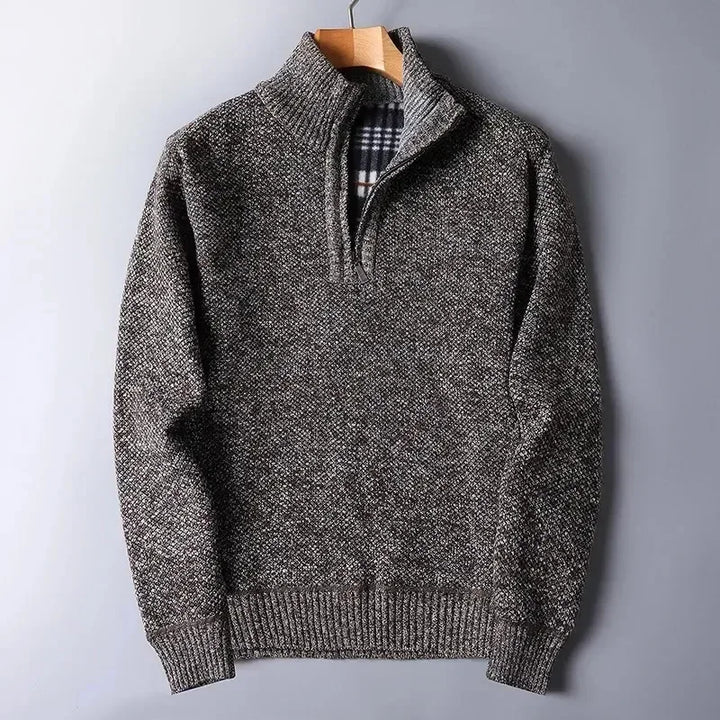Reid mens quarter zip knit sweater