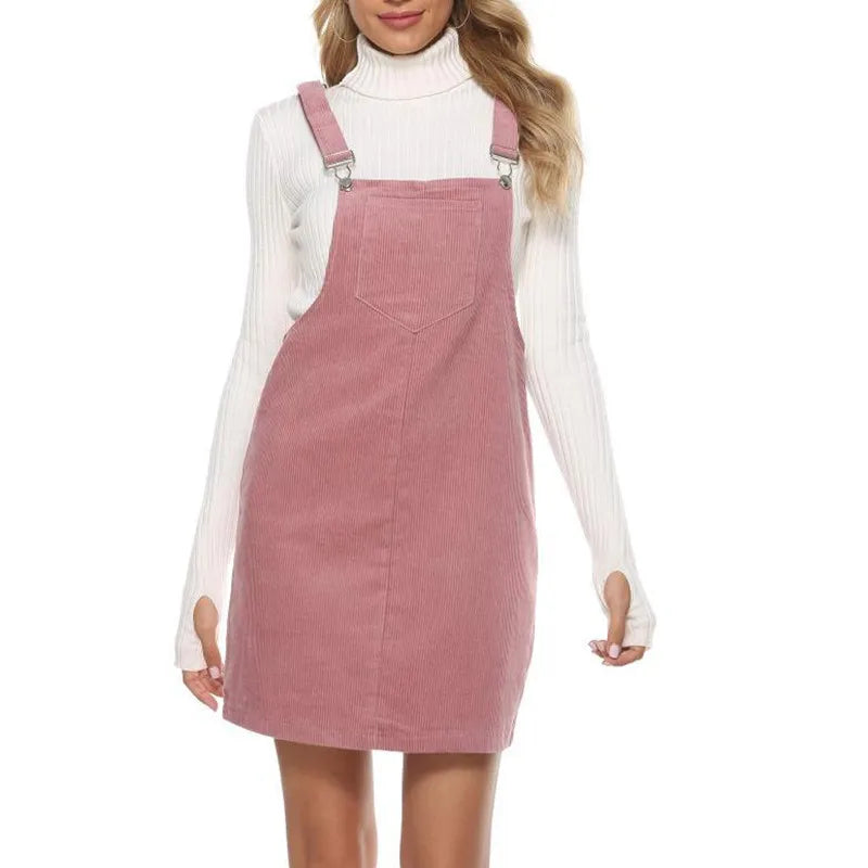 Skylar | Corduroy Overall Mini Dress Women