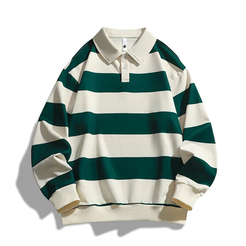 Ocean striped rugby shirt