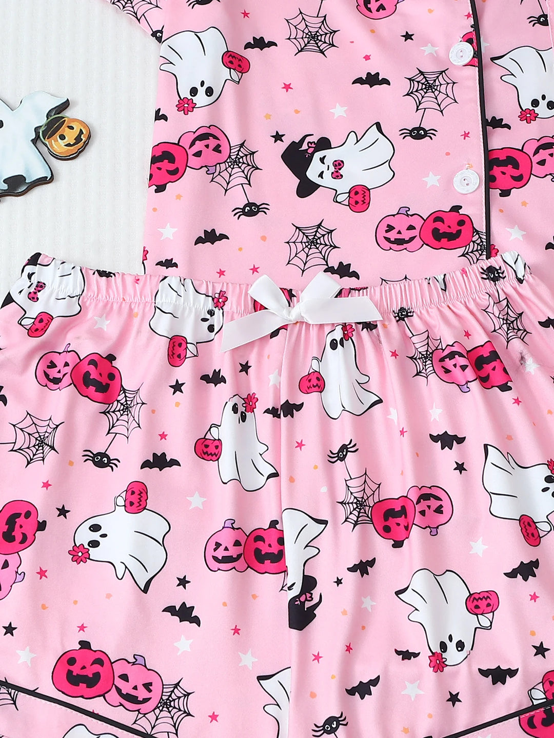 Delphine | Halloween Print Womens Shorts Pajama Set