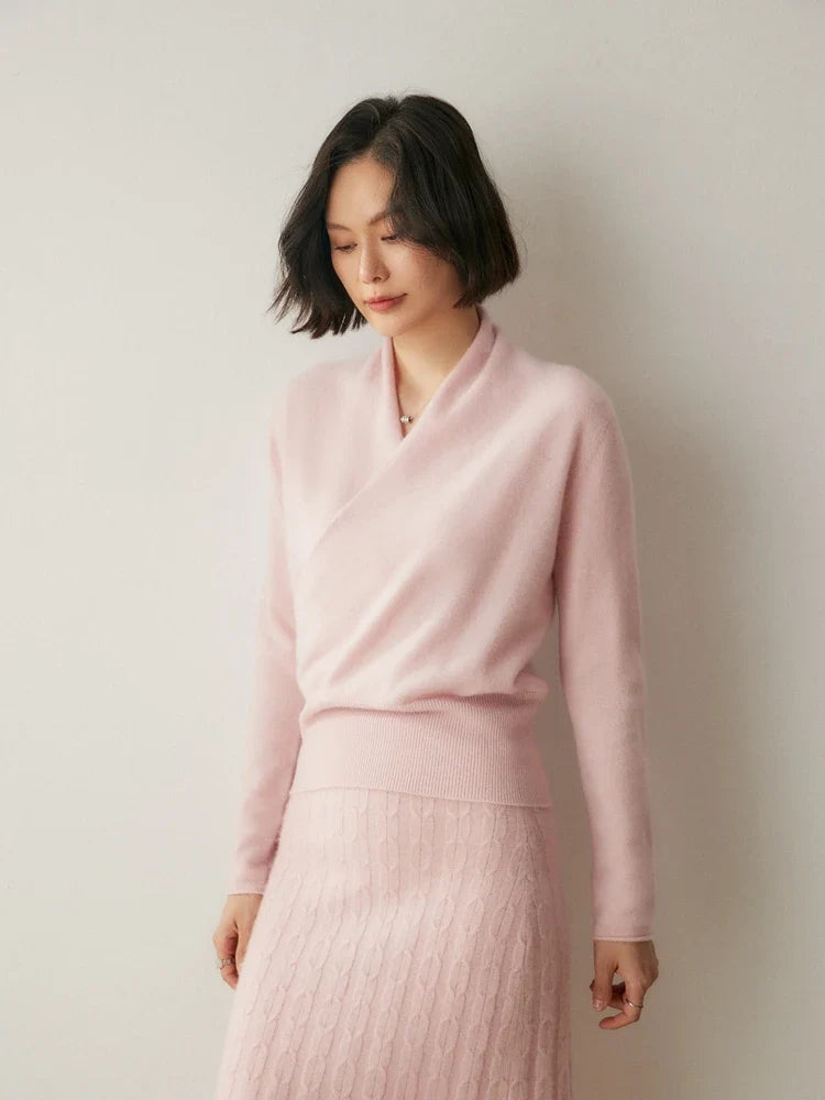 Ivy | Womens Wrap Sweater Long Sleeve Relaxed