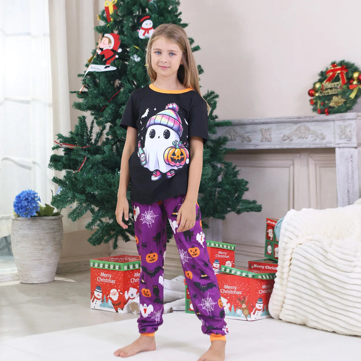 Marlowe | Purple Halloween Ghost Family Pajama Set