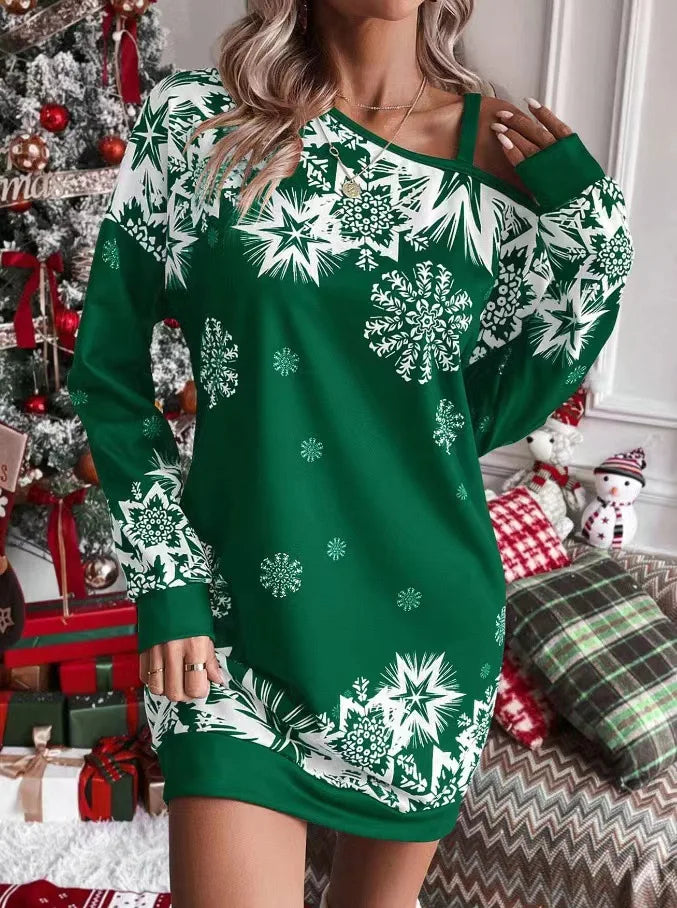 Diana | Off-Shoulder Christmas Mini Dress
