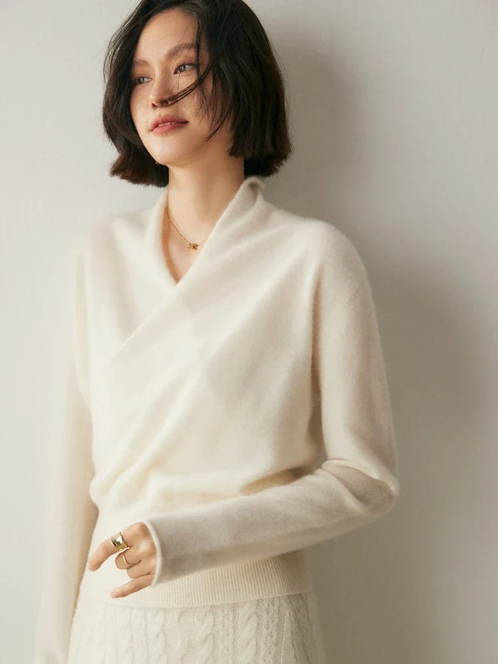 Ivy | Womens Wrap Sweater Long Sleeve Relaxed