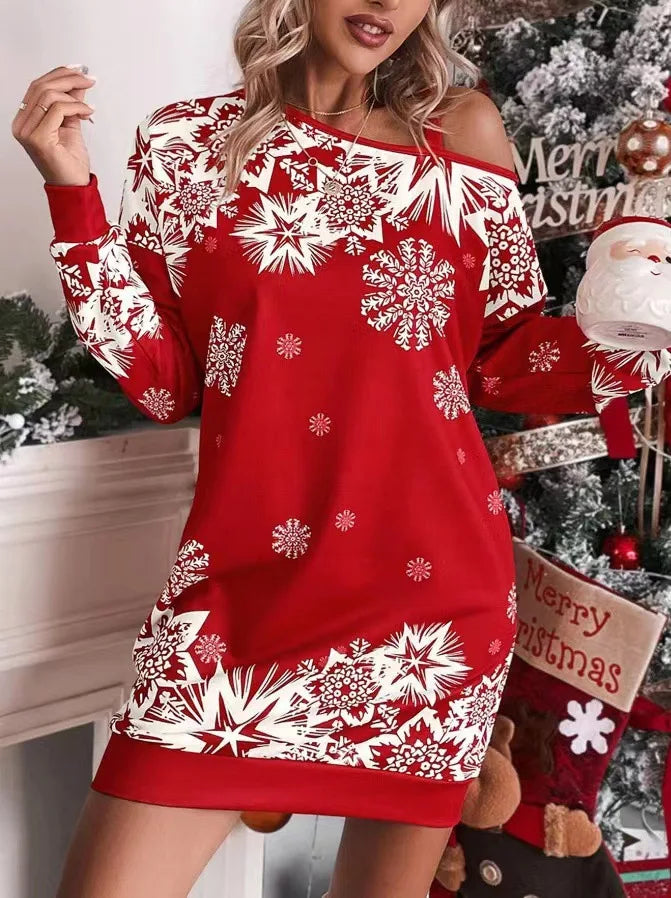 Diana | Off-Shoulder Christmas Mini Dress