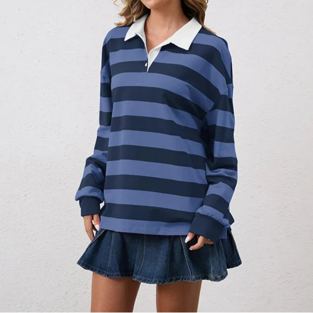 Sienna womens striped rugby shirt