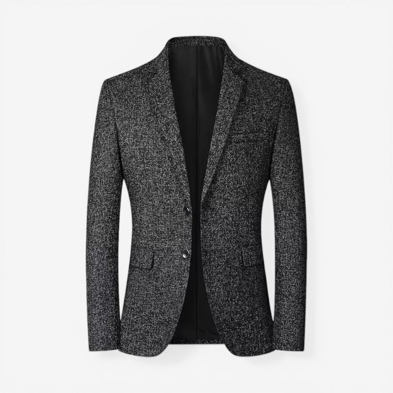 Mens slim fit textured suit blazer, view 3