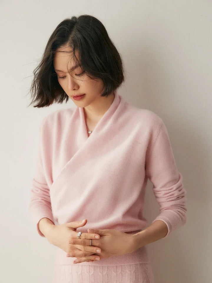 Ivy | Womens Wrap Sweater Long Sleeve Relaxed