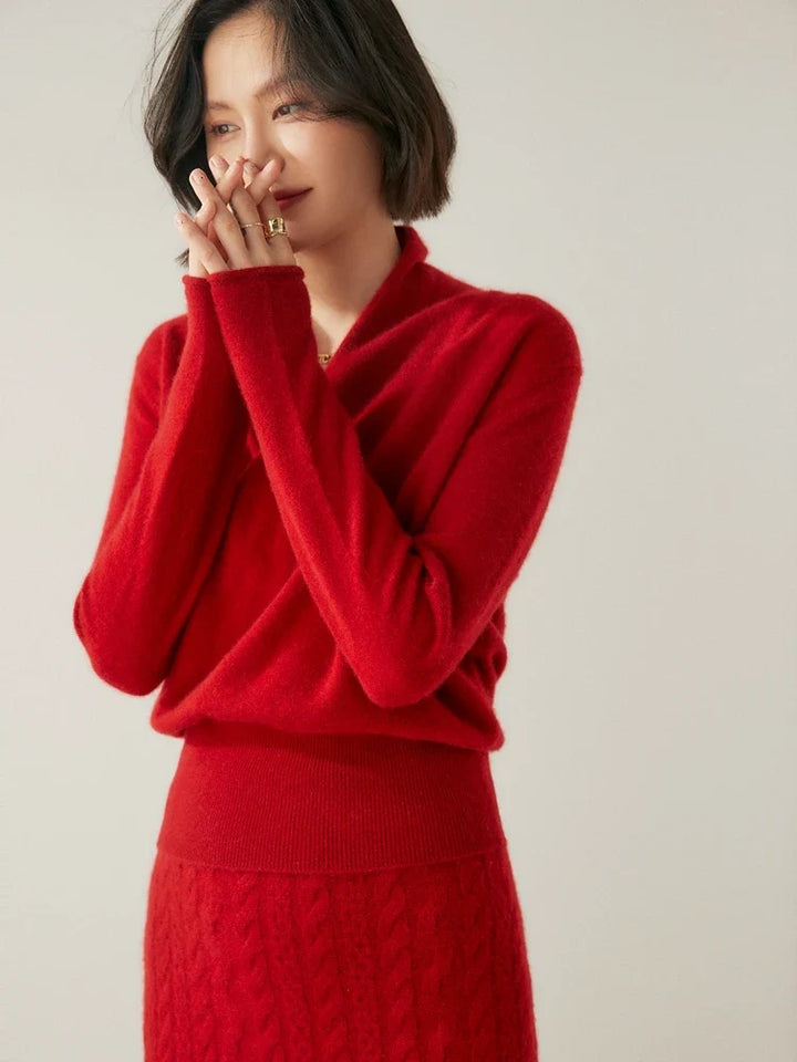 Ivy | Womens Wrap Sweater Long Sleeve Relaxed