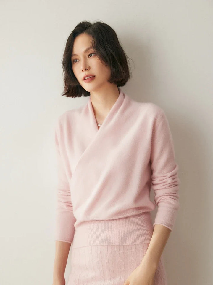 Ivy | Womens Wrap Sweater Long Sleeve Relaxed