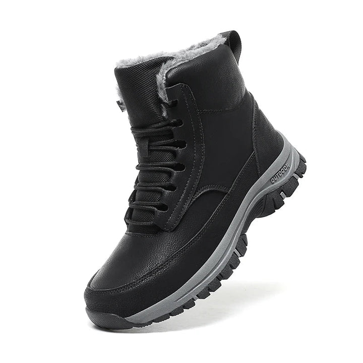 Kit | Lace-Up Leather Winter Ankle Boots