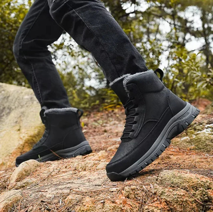 Kit | Lace-Up Leather Winter Ankle Boots