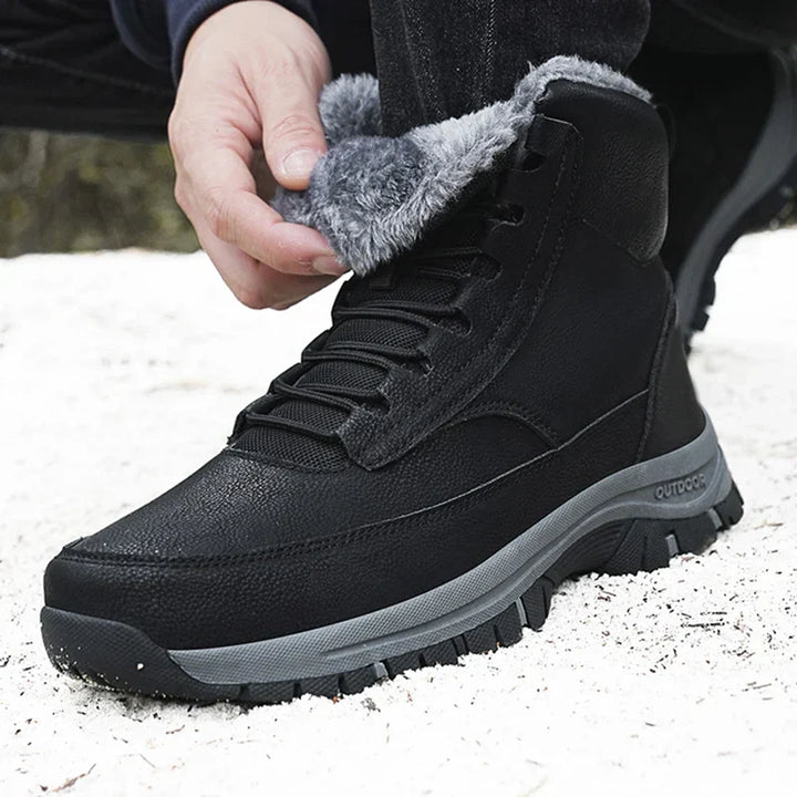 Kit | Lace-Up Leather Winter Ankle Boots