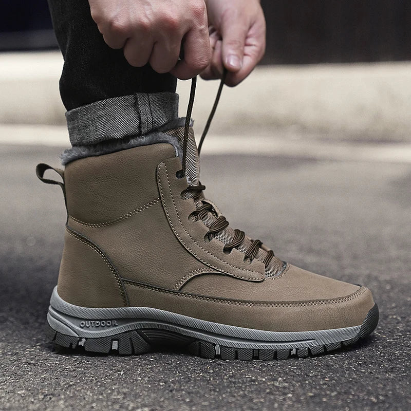 Kit | Lace-Up Leather Winter Ankle Boots