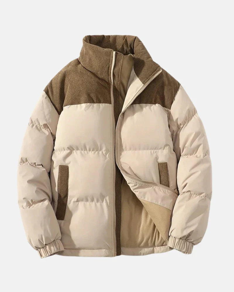 Ocean | Corduroy Quilted Puffer Jacket Zip