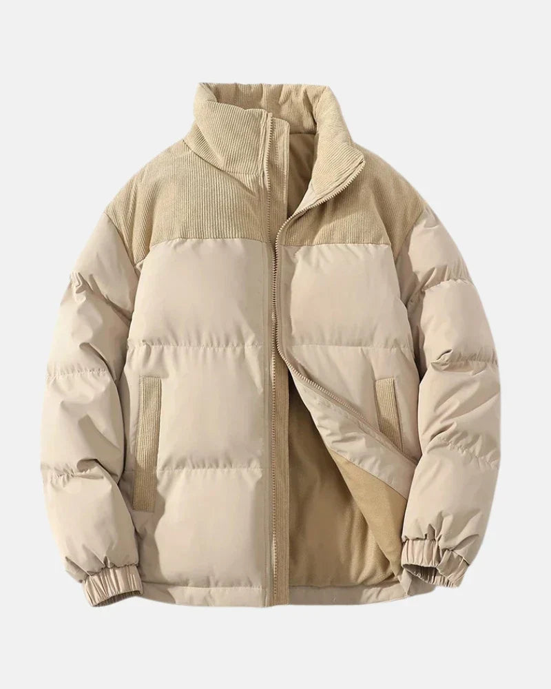 Ocean | Corduroy Quilted Puffer Jacket Zip