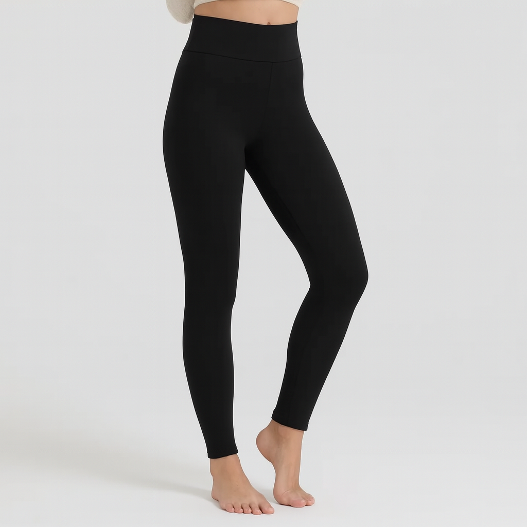 Womens high waist full length leggings, view 2