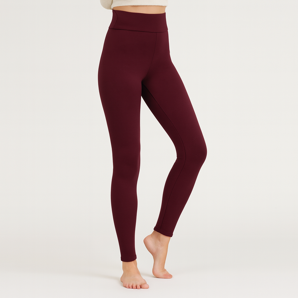 Womens high waist full length leggings, view 4
