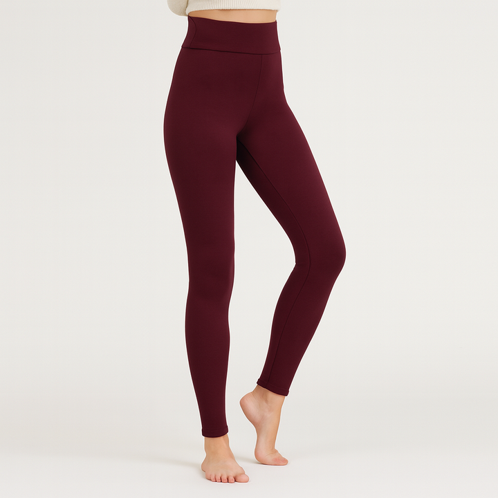 Womens high waist full length leggings, view 4