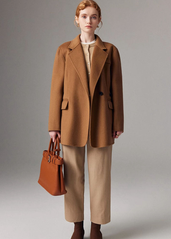 Ivy | Relaxed Wool Blend Blazer with Lapel Collar