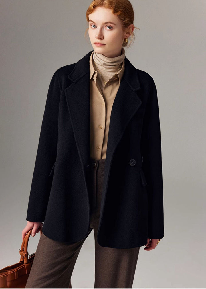 Ivy | Relaxed Wool Blend Blazer with Lapel Collar