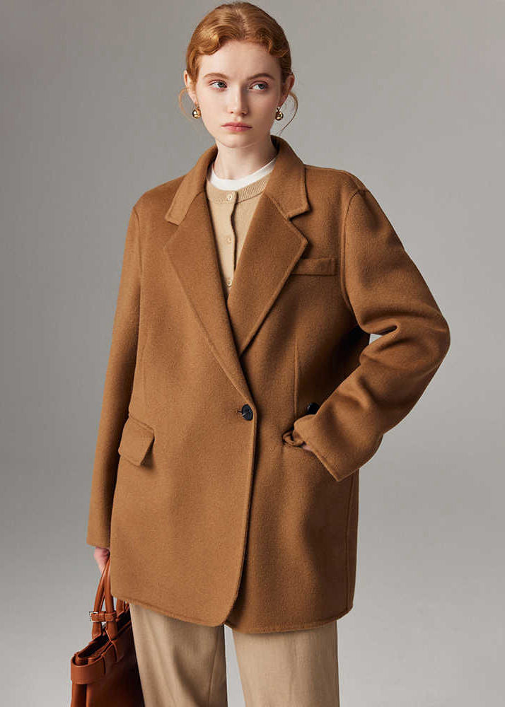 Ivy | Relaxed Wool Blend Blazer with Lapel Collar