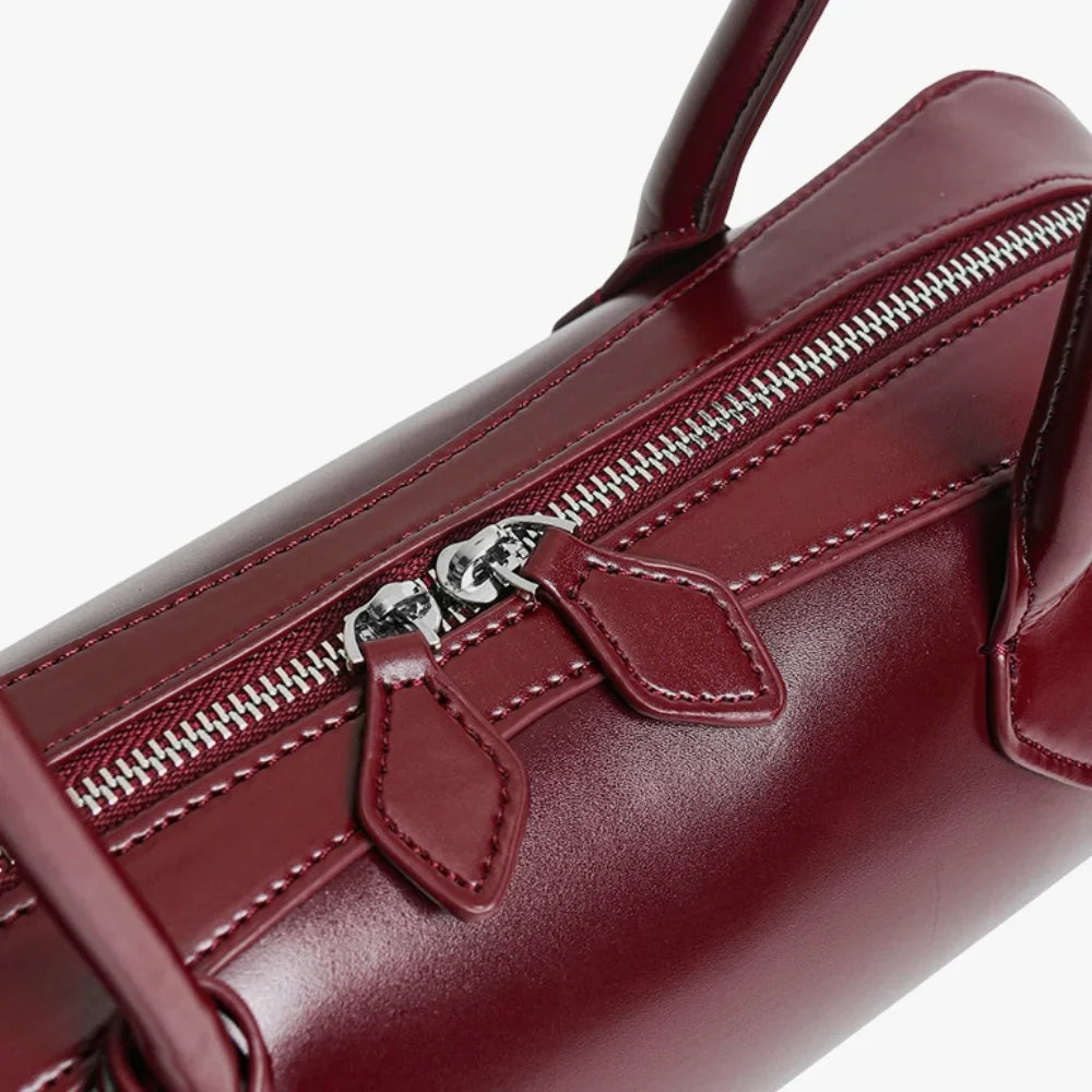 Leah | Leather Shoulder Bag with Zip