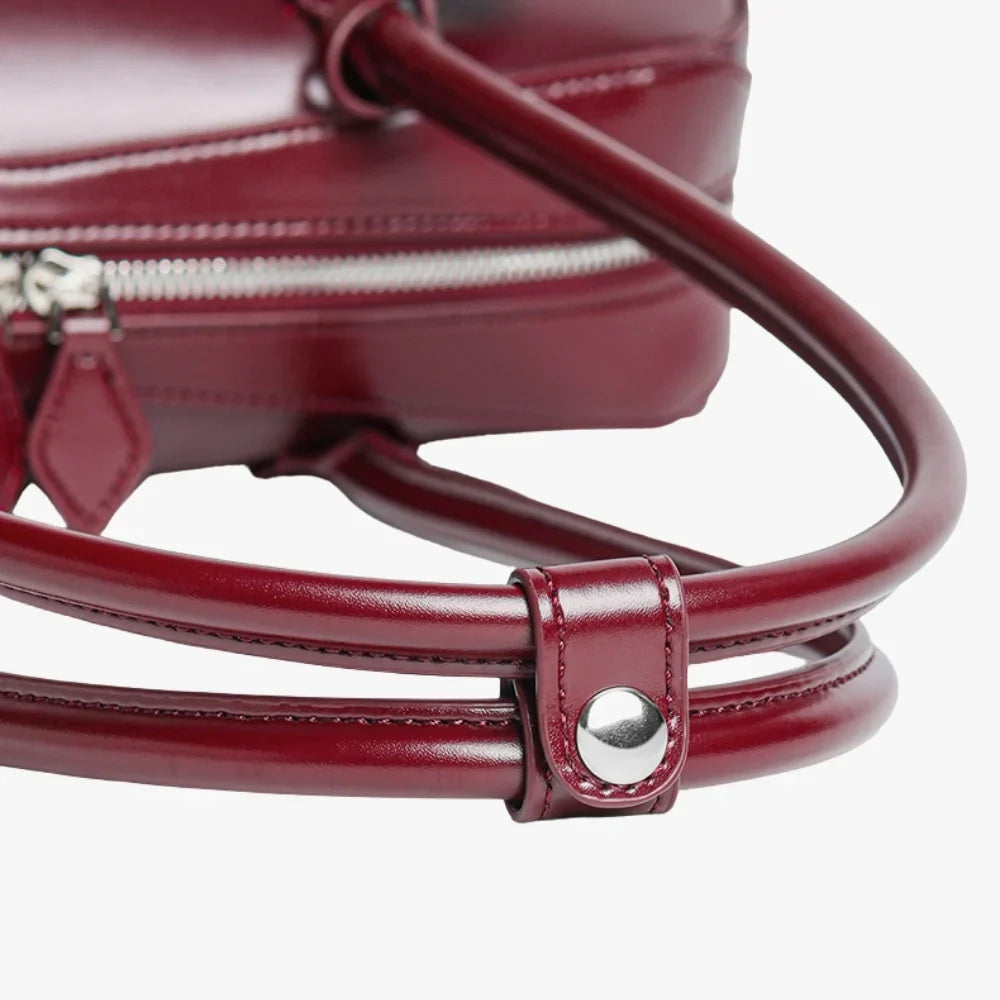 Leah | Leather Shoulder Bag with Zip