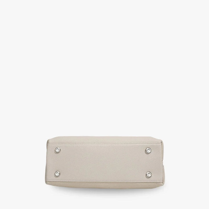 Mara | Light Leather Shoulder Bag Zip Top Handles