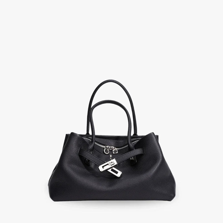 Mara | Light Leather Shoulder Bag Zip Top Handles
