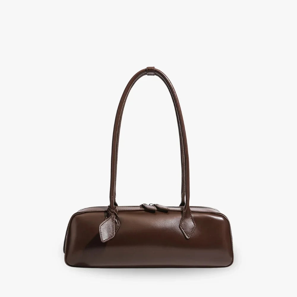 Leah womens faux leather shoulder bag