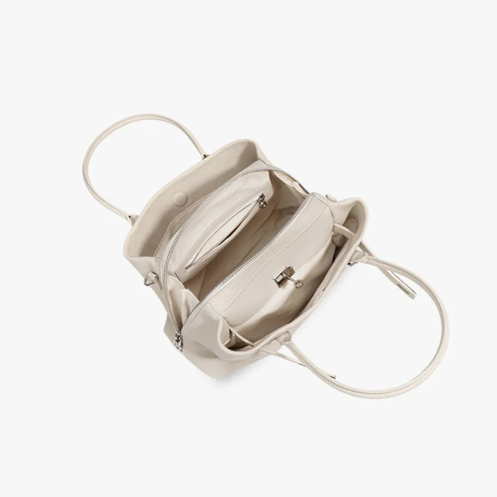 Mara womens faux leather top handle bag