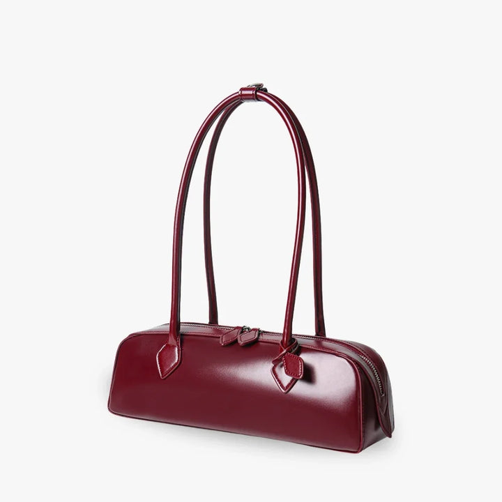 Leah | Leather Shoulder Bag with Zip