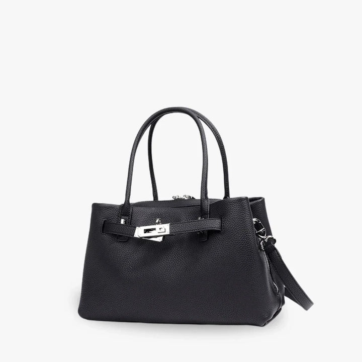 Mara | Light Leather Shoulder Bag Zip Top Handles