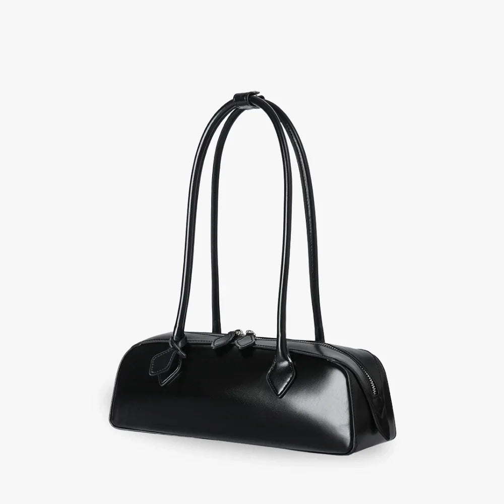 Leah | Leather Shoulder Bag with Zip