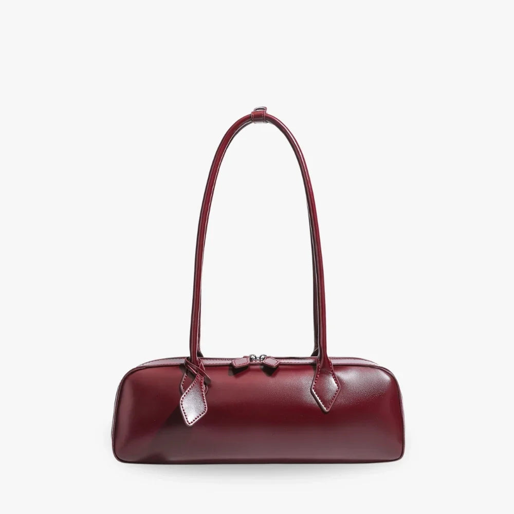 Leah | Leather Shoulder Bag with Zip