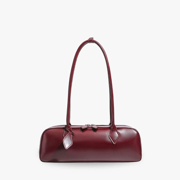 Leah | Leather Shoulder Bag with Zip