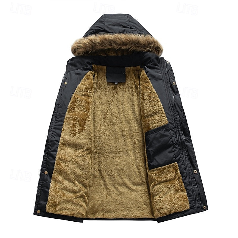 Wyatt | Hooded Puffer Parka Zip Front