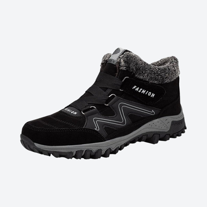 Womens fur-lined winter ankle boots, view 2